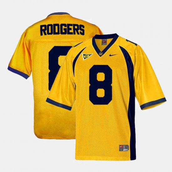 #8 Aaron Rodgers College Football Cal Golden Bears Youth Gold Jersey 759403-963