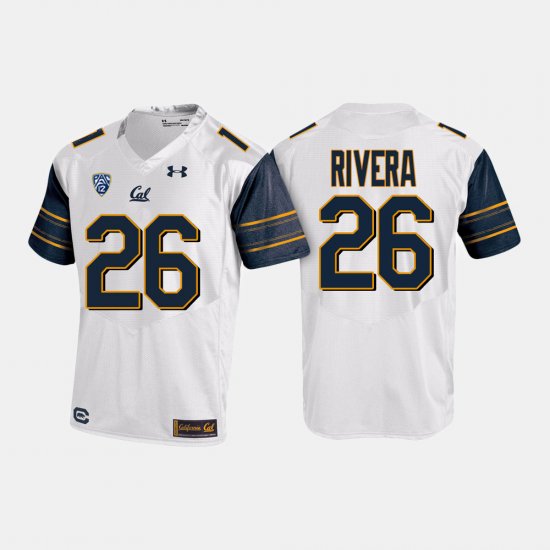 #26 Bug Rivera College Football Cal Bears Men\'s White Jersey 873730-687