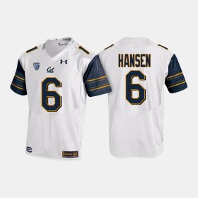 #6 CHAD HANSEN College Football Cal Golden Bears Mens White Jersey 403993-724