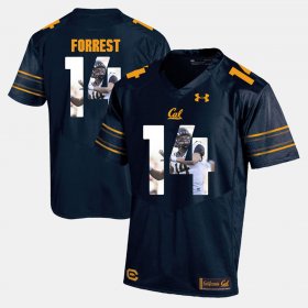 #14 Chase Forrest Player Pictorial California Golden Bears Mens Navy Blue Jersey 186797-118