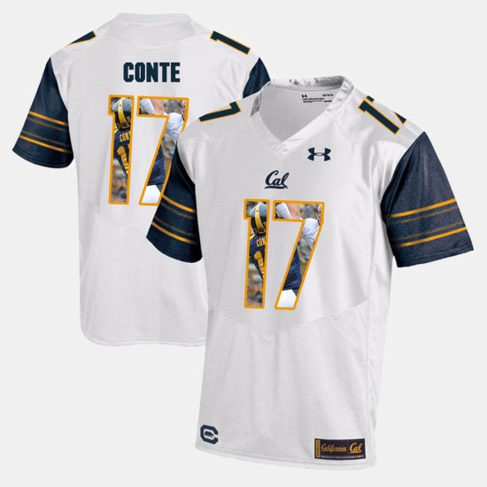 #17 Chris Conte Player Pictorial Cal Mens White Jersey 270662-805