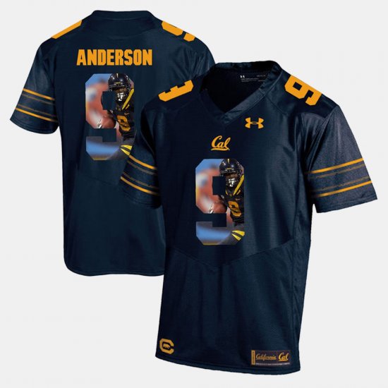 #9 C.J. Anderson Player Pictorial University of California Men Navy Blue Jersey 603268-146