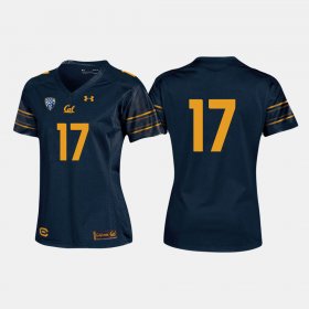 #17 College Football University of California Womens Navy Jersey 376656-447