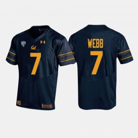 #7 Davis Webb College Football Bears Mens Navy Jersey 775345-554