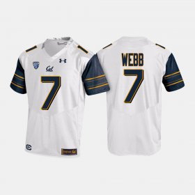 #7 Davis Webb College Football Cal Golden Bears Men's White Jersey 126161-120