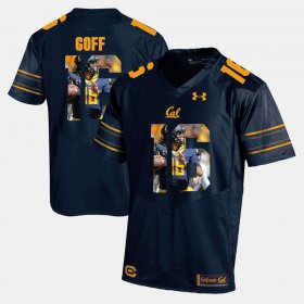 #16 Jared Goff Player Pictorial Bears Mens Navy Blue Jersey 626628-702