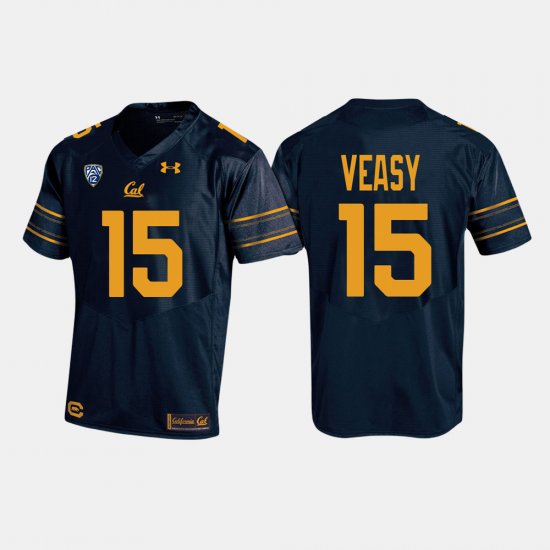 #15 Jordan Veasy College Football University of California Men\'s Navy Jersey 335058-209