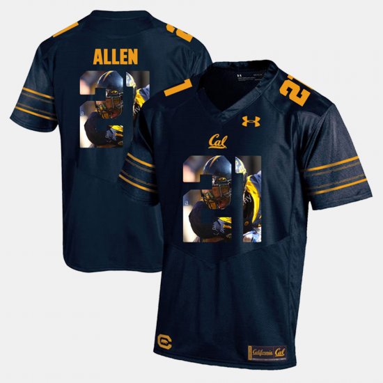 #21 Keenan Allen Player Pictorial Golden Bears Men\'s Navy Blue Jersey 177641-915