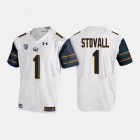 #1 Melquise Stovall College Football Cal Golden Bears Men White Jersey 967902-848