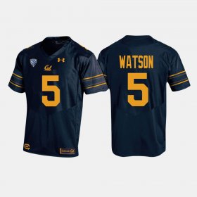 #5 Tre Watson College Football University of California Mens Navy Jersey 210409-858