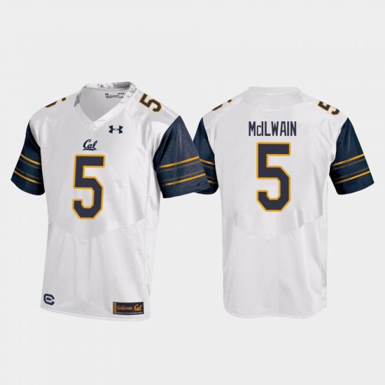 #5 Brandon McIlwain College Football Cal Golden Bears Replica Mens White Jersey 845934-945