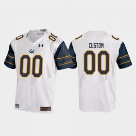 #00 Custom College Football Cal Bears Replica Men White Jersey 906241-875