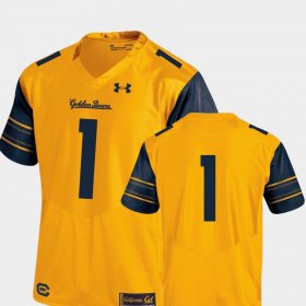 #1 College Football Cal Golden Bears Performance Premier Under Armour Mens Gold Jersey 523045-122