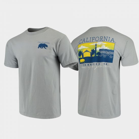 Campus Scenery Cal Comfort Colors Men\'s Gray T-Shirt 780184-874