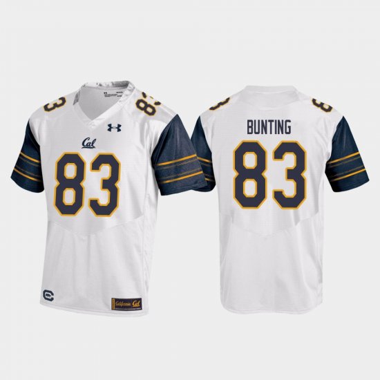 #83 Ian Bunting College Football Cal Bears Replica Men\'s White Jersey 451357-920