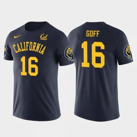 #16 Jared Goff Future Stars Cal Football Men's Navy T-Shirt 114499-964