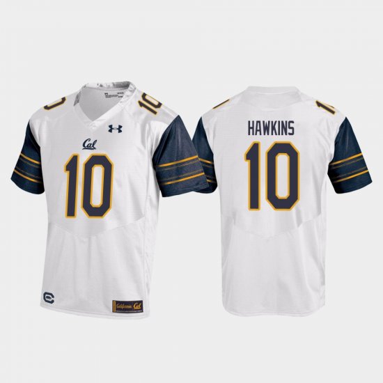 #10 Jeremiah Hawkins College Football California Golden Bears Replica Men White Jersey 493055-905