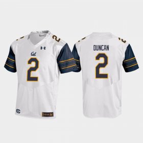 #2 Jordan Duncan College Football Cal Replica Men's White Jersey 303363-443