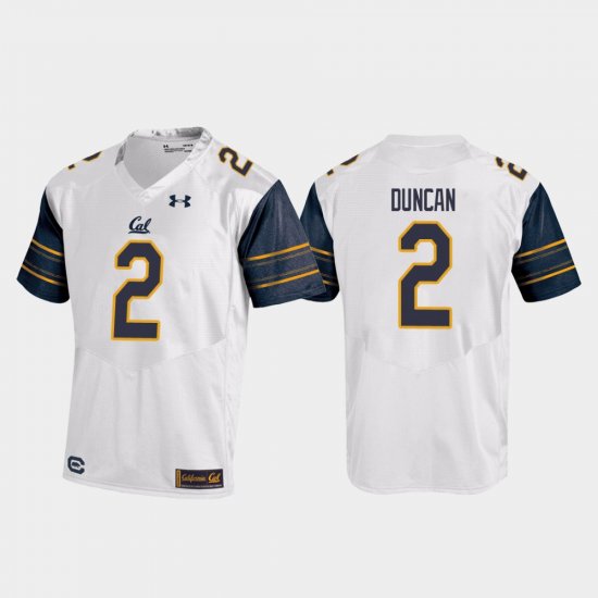 #2 Jordan Duncan College Football Cal Replica Men\'s White Jersey 303363-443