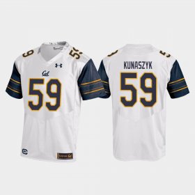 #59 Jordan Kunaszyk College Football Cal Bears Replica Mens White Jersey 468482-260