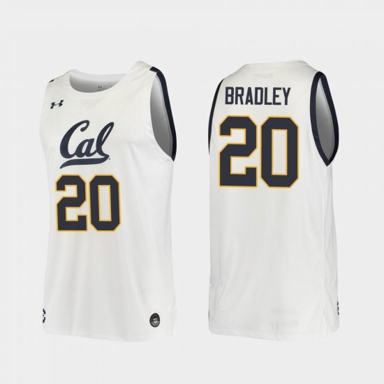 #20 Matt Bradley Replica Cal Golden Bears 2019-20 College Basketball Men\'s White Jersey 874306-857